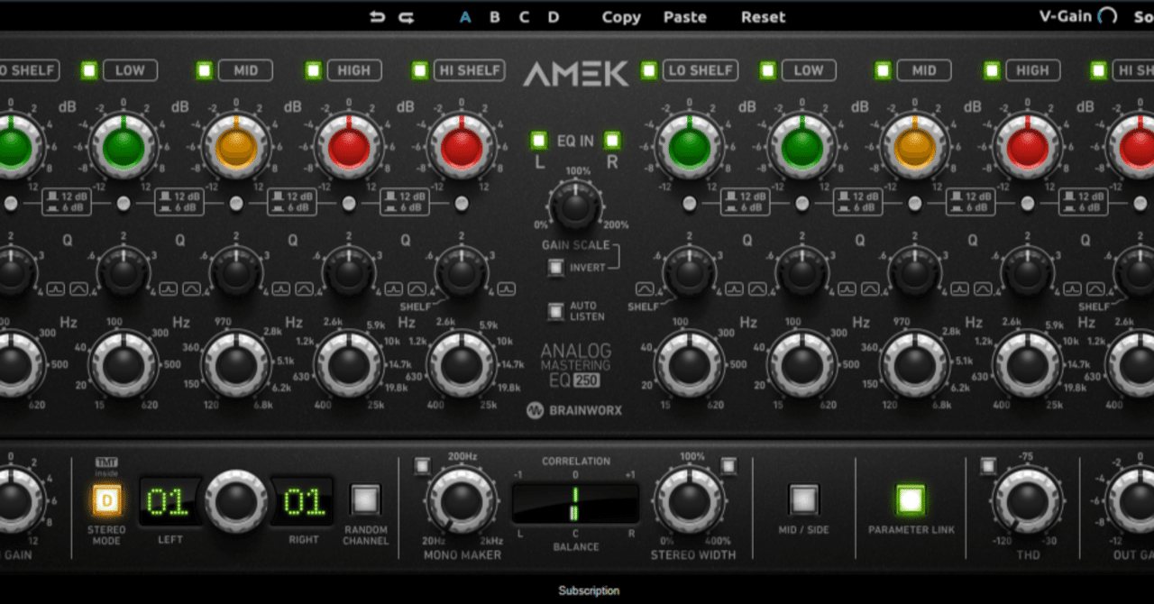 週刊プラグインレビュー】BrainWorx / AMEK EQ250｜moroishimasaoki