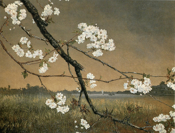 墨水桜花輝耀の景』高橋由一、1874年｜kaniko