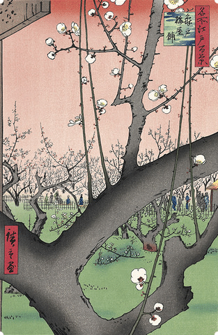 高橋由一、【墨堤桜花】、希少画集画より、状態良好、新品高級額装付 Yahoo!オークション - 高橋由一 【墨堤桜花】 希少画集画より