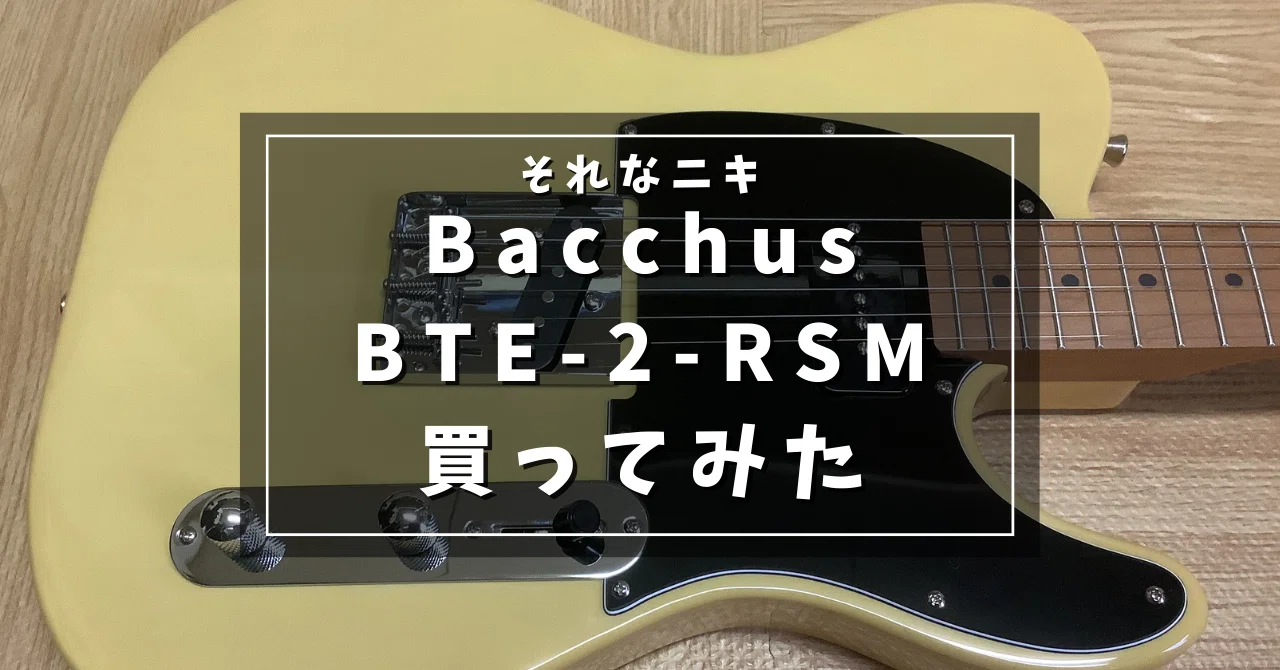 Bacchus BTE-2-RSM購入｜それなニキ
