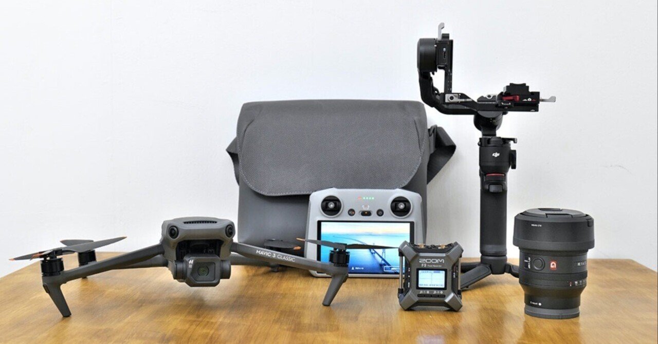 最近購入した機材。レコーダー、レンズ、ジンバル。そして待望の