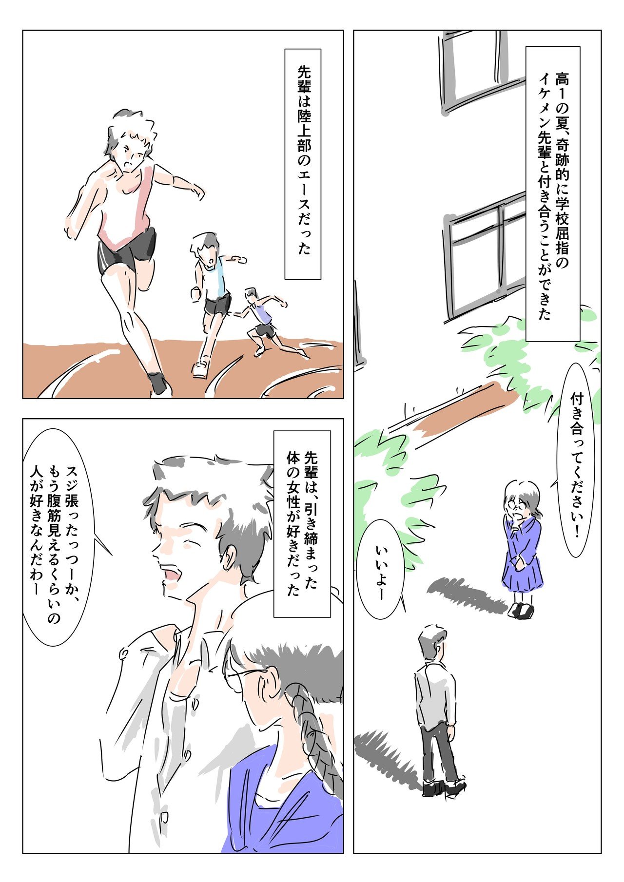 彼氏のために肉体改造する少女の漫画 Ququ Note 彼氏のために肉体改造する少女の漫画 Ququ Note