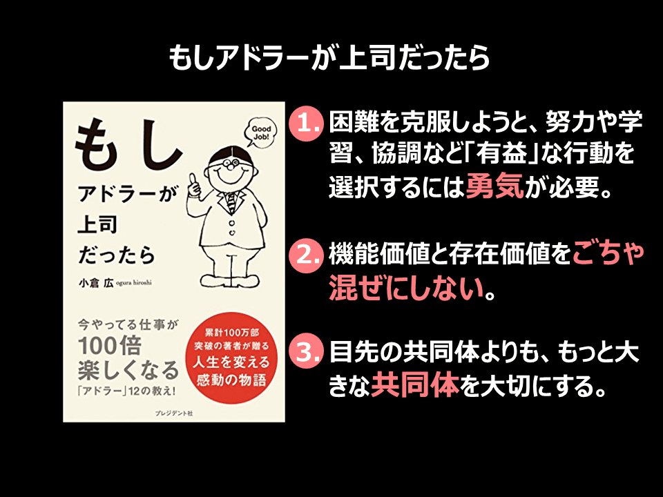 読書メモ もしアドラーが上司だったら 竹下正光 知識と経験の出会いで人を幸せに Note 読書メモ もしアドラーが上司だったら 竹下正光 知識と経験の出会いで人を幸せに Note