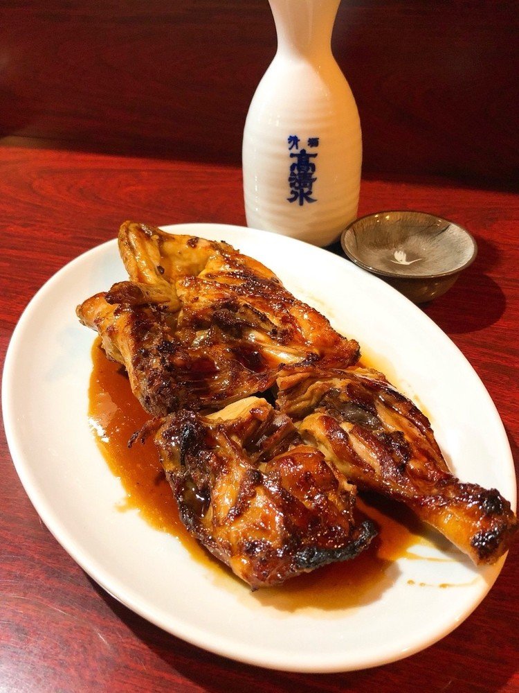 ✳︎若鶏 #酒 #お酒 #日本酒 #熱燗 #焼き鳥 #若鶏 #タレ
