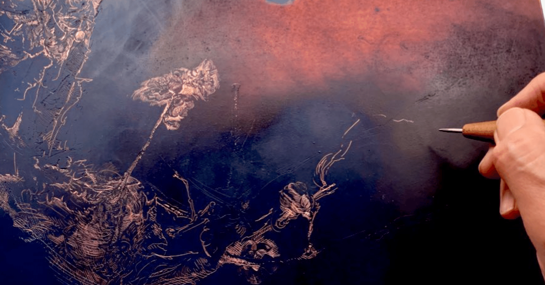 梅の木をエッチングで描く。drawとpaintの違い。｜齋藤悠紀