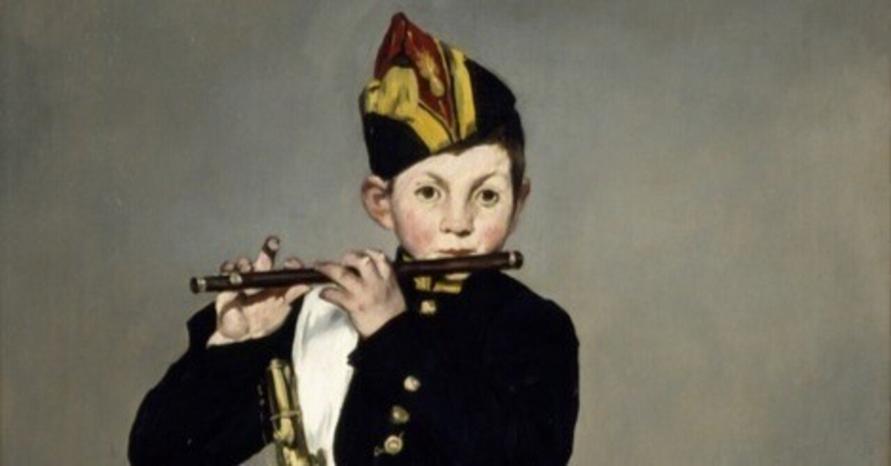笛吹きの少年　ミニ絵画 笛吹きの少年 ミニ絵画 エドゥアール・マネ「笛を吹く少年」1866の画像