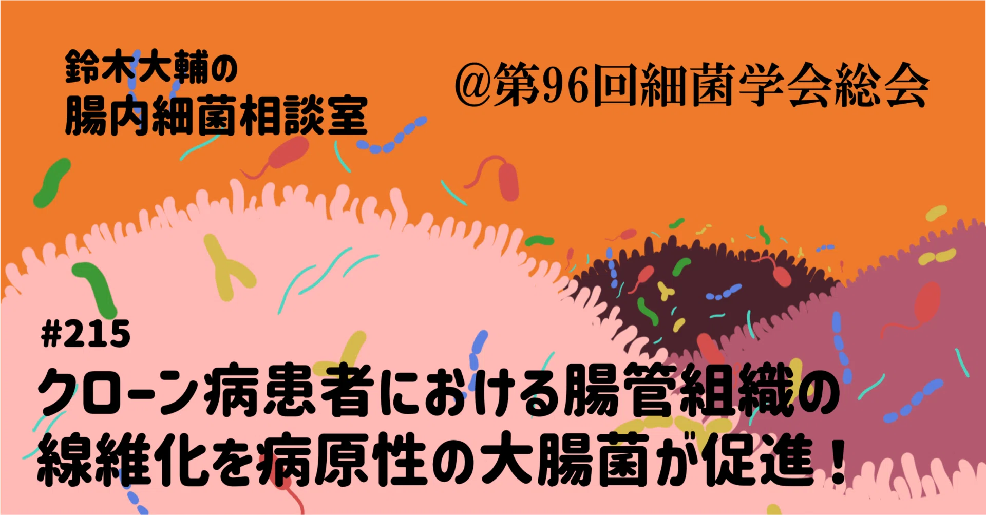 215 クローン病患者における腸管組織の線維化を病原性の大腸菌が促進