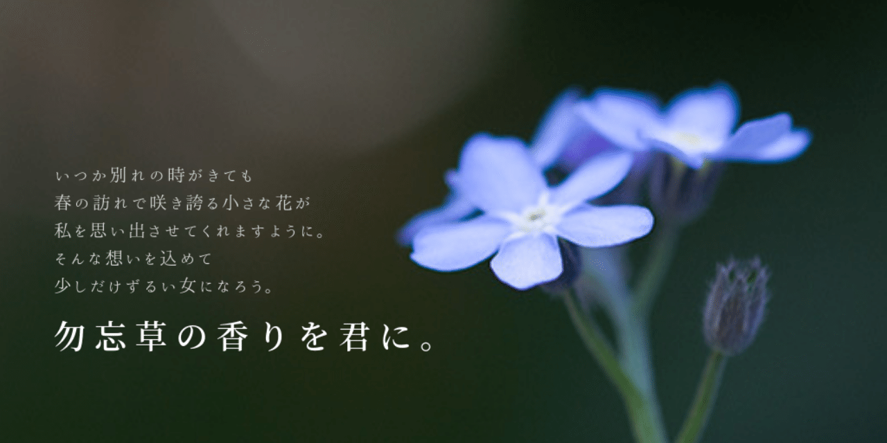 勿忘草の香りを君に ありすさおり Note 勿忘草の香りを君に ありすさおり Note