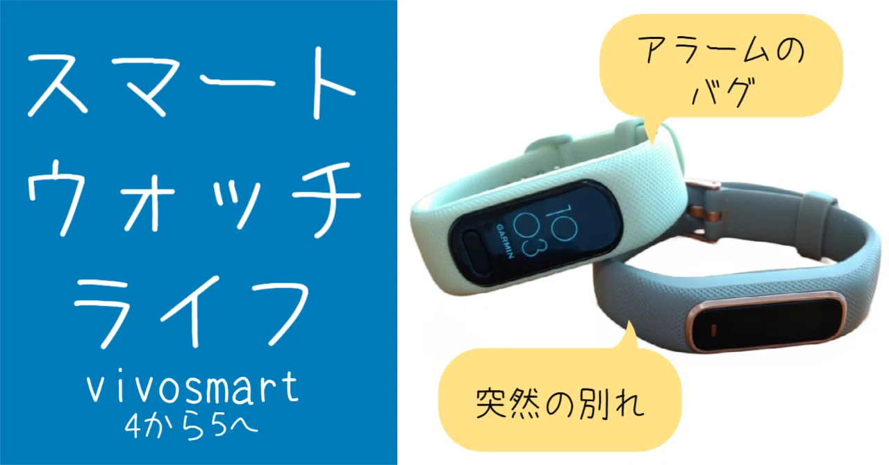 スマートウォッチ体験記 Vivosmart4⇒5｜なつのいね（秘書のなかの人）