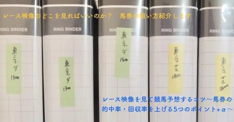 レース映像を見て競馬予想するコツ 馬券の的中率 回収率を上げる5