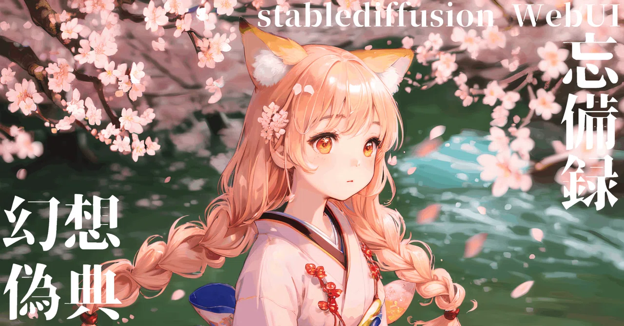 Stable Diffusion WebUI 忘備録｜かたらぎ