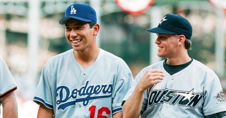 ドジャース1年目の野茂投手のジグソーパズル ドジャース1年目の野茂