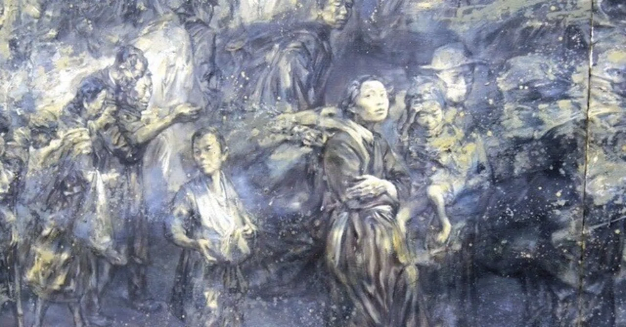 衝撃の絵画ー「1946」(旧満州からの引き揚げ)｜Amachan