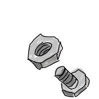 ボルトとナットのイラスト Muaiz Note