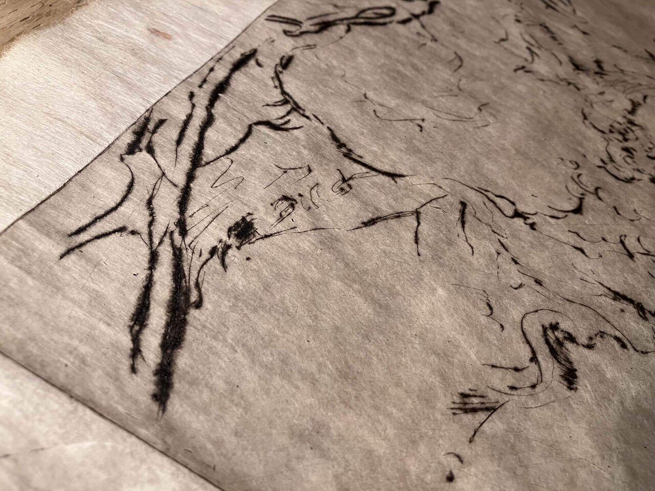 エッチングとドライポイントと歩行。｜齋藤悠紀