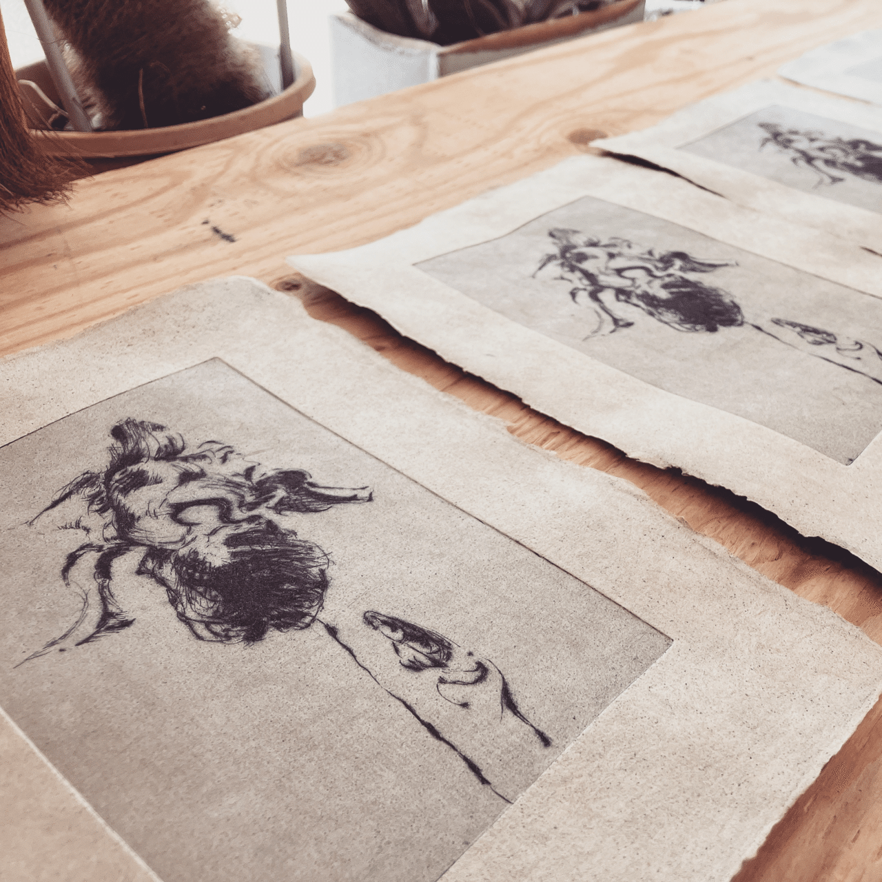 エッチングとドライポイントと歩行。｜齋藤悠紀