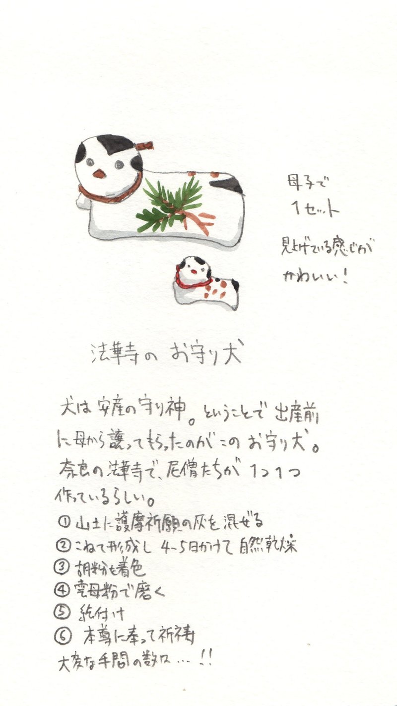 09 法華寺のお守り犬 Chai Illustrator Note