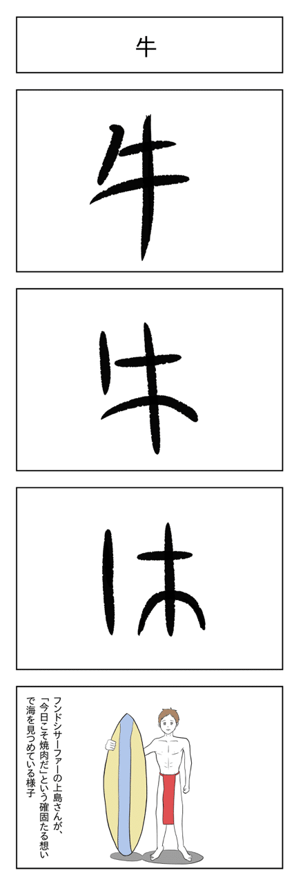 牛 という漢字の成り立ち 小山コータロー Note