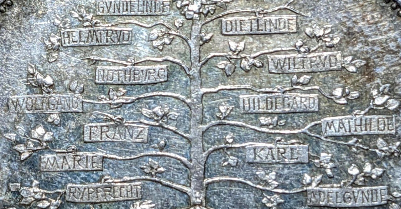 バイエルン ルートヴィヒ3世＆マリアテレジア 銀婚式記念 銀メダル 1893年 UNC
