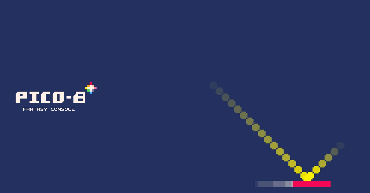 PICO-8でブロック崩しを作ろう（パドルでボールを反射させよう｜fumix