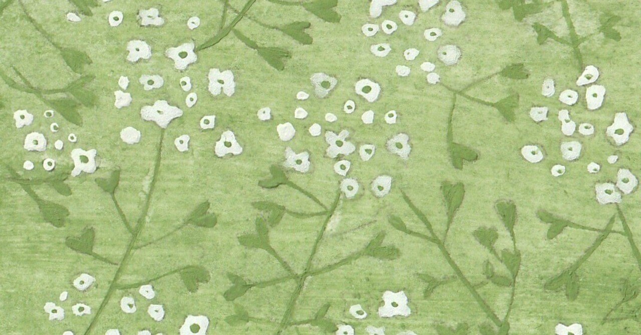 ナズナ・ぺんぺん草の日本画｜森野なか