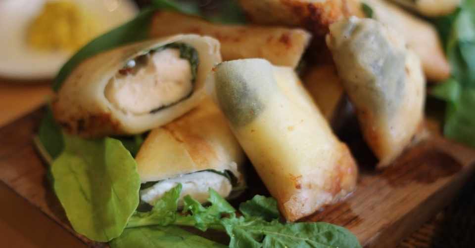 食べ物愛にまみれた ささみとバジルのチーズ春巻き 第７回十八番