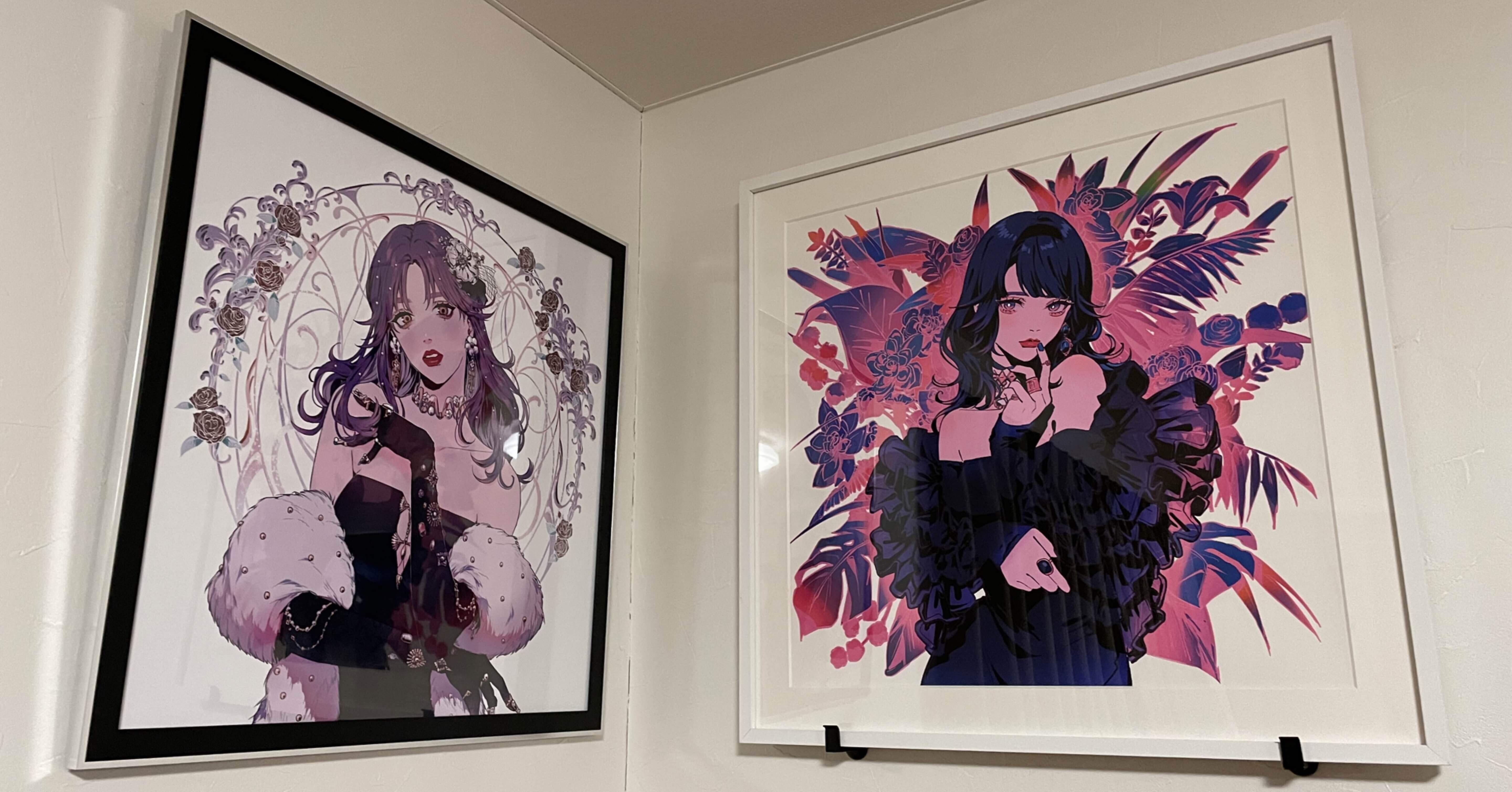 Skeb】一番好きなイラストレーターの方に依頼した作品の複製画+αが家に