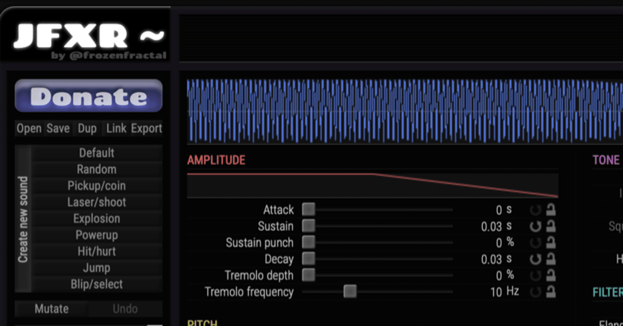 効果音作成ツール「JFXR」の紹介｜しゅん
