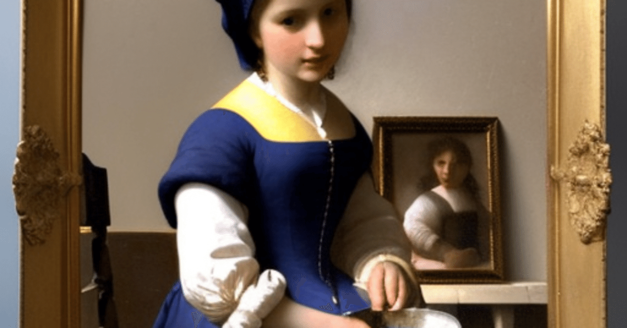 フェルメールブルーと少女/ヨハネスフェルメール(Girl with Vermeer blue)|フェルメールAI美術館(Vermeer AI