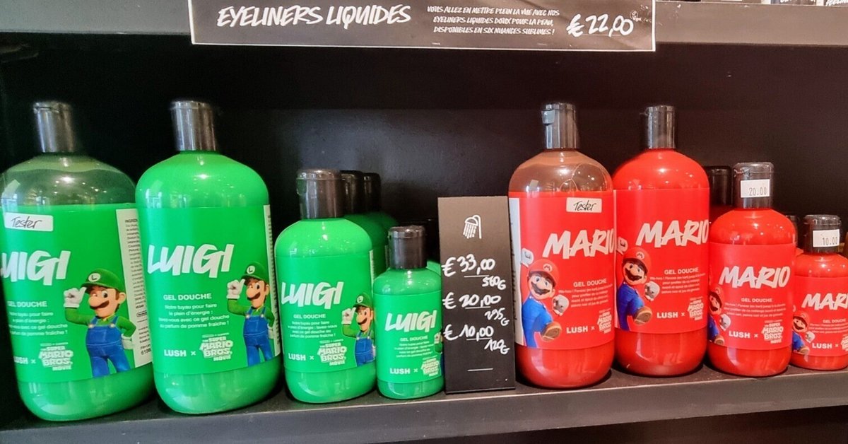 フランスのLUSHコスメ】Mario BROS×Lushコラボ商品を見に行って