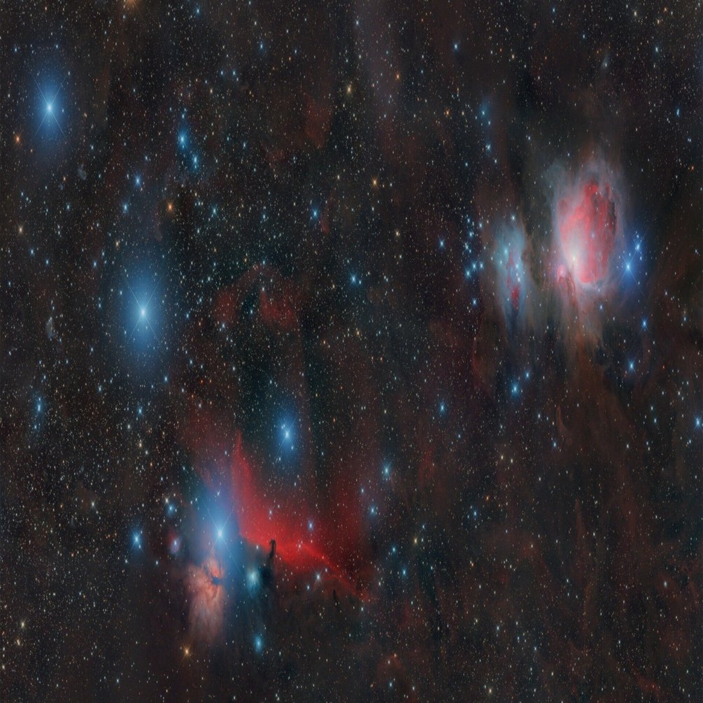 オリオンの割には年式的に画質綺麗 オリオン座のモザイク写真 ①作品｜近江商人