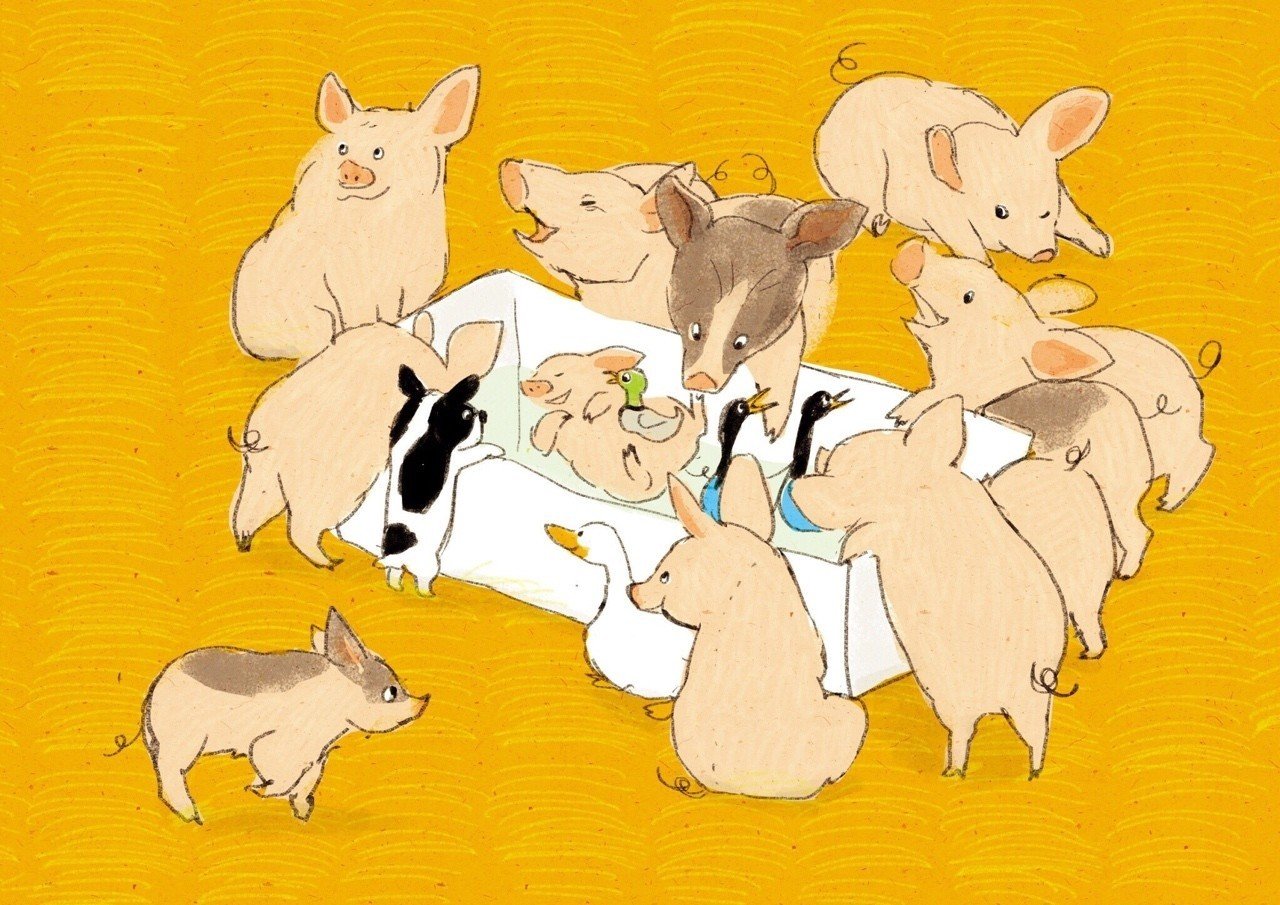 豚の日 ももろ Illustrator 絵本 Note 豚の日 ももろ Illustrator 絵本 Note