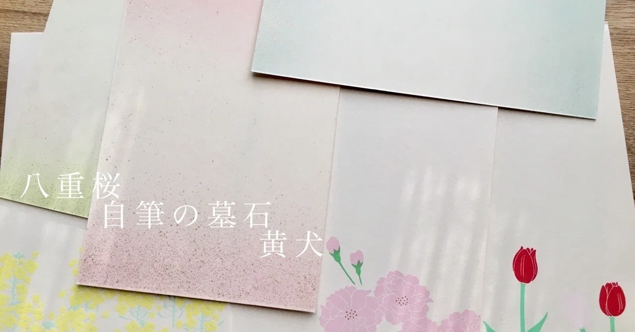 Double-flowered Cherry Blossoms, Autographed Gravestone, Yellow Dog｜POSTORY