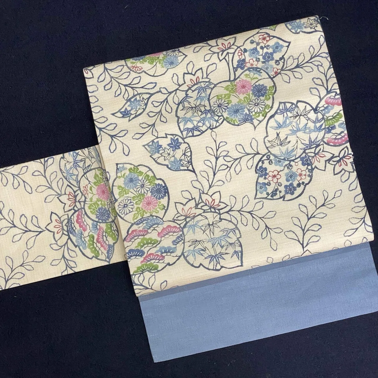 竺仙謹製麻名古屋帯｜夢吉きもの