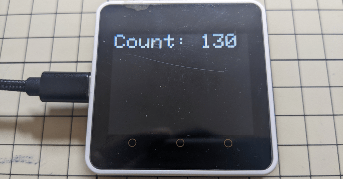 M5Stack Core2のLCDに文字列を表示する｜あれ