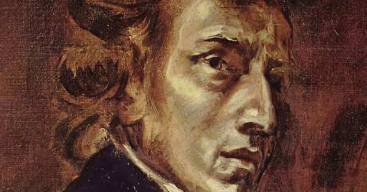 フレデリック・ショパンの肖像』ウジェーヌ・ドラクロワ 、1838年｜kaniko