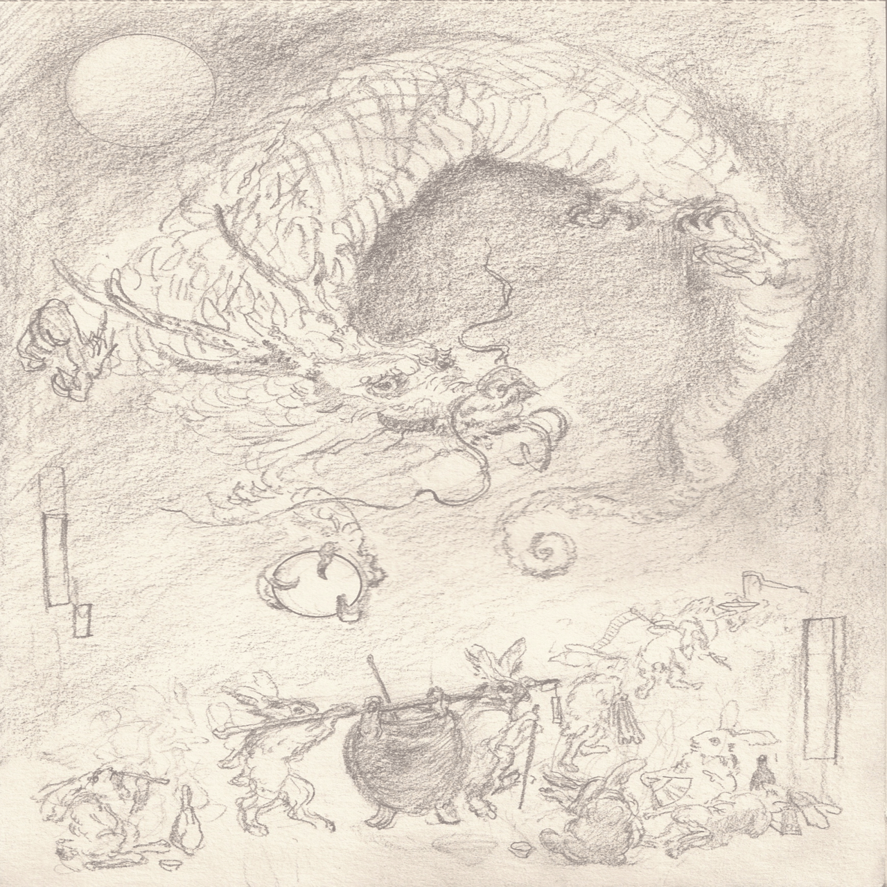 龍の絵、ラフ画完成。｜齋藤悠紀