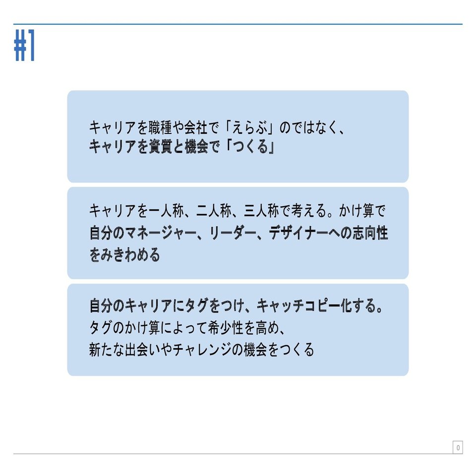 キャリアを「えらぶ」のではなく「つくる」方法。キャリアの「タグ化