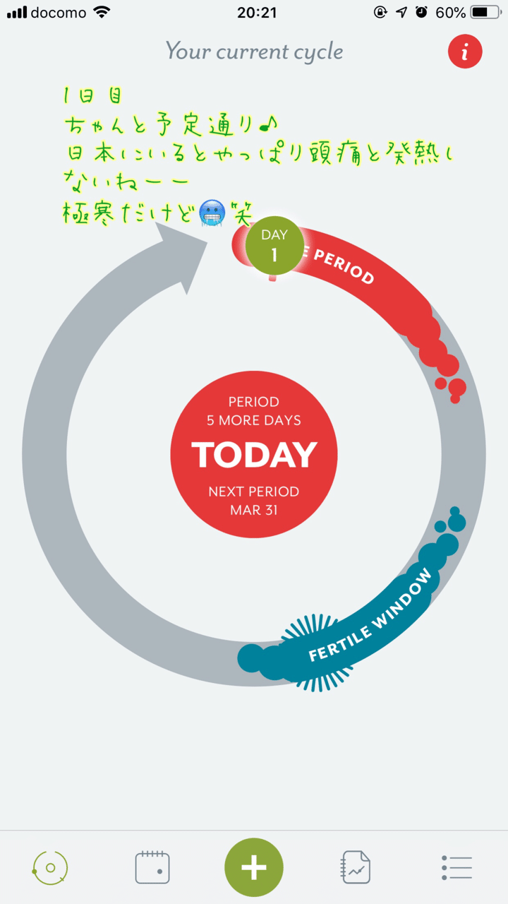 1日目
日本に来てるので体温測り忘れてる。。
お酒飲んだりしてるからかなー
外寒いけど、体温は安定していると思う。
でも寒い❄️