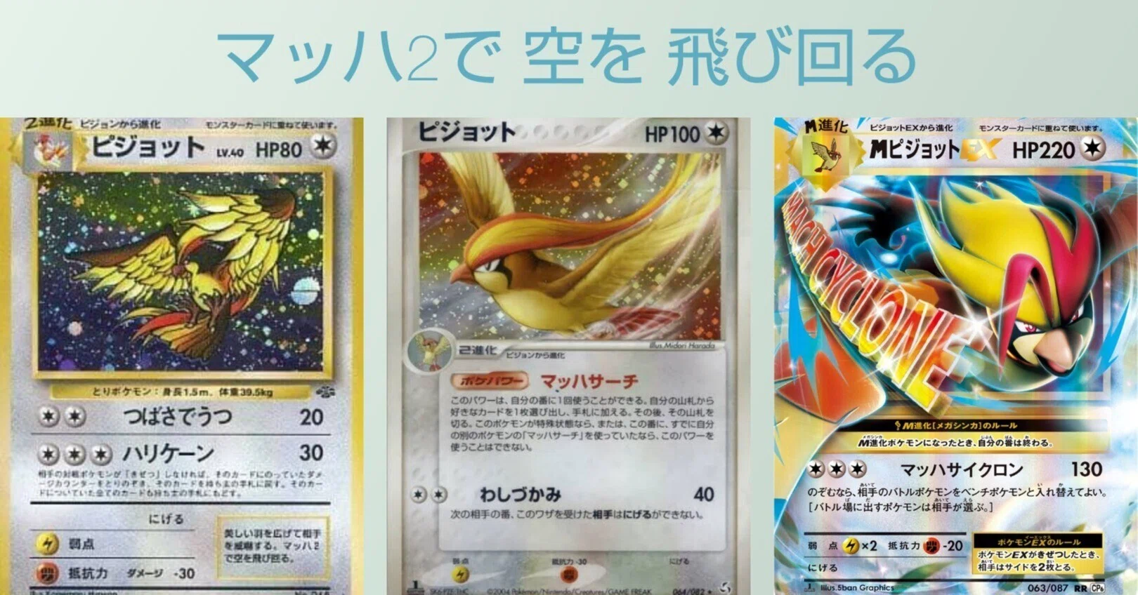 ポケカの歴代ピジョット｜リユルン