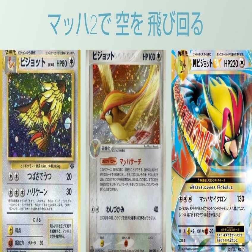 ポケカの歴代ピジョット｜リユルン