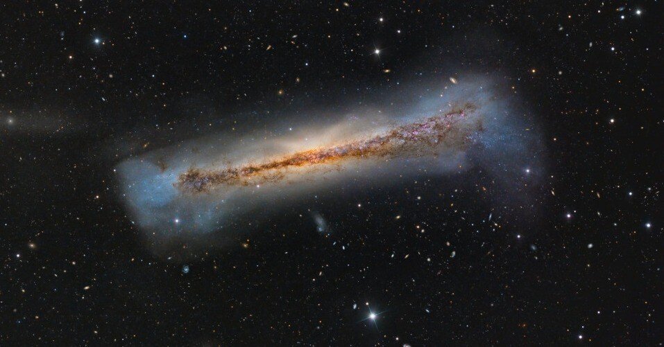ハンバーガー銀河：NGC3628｜yasu