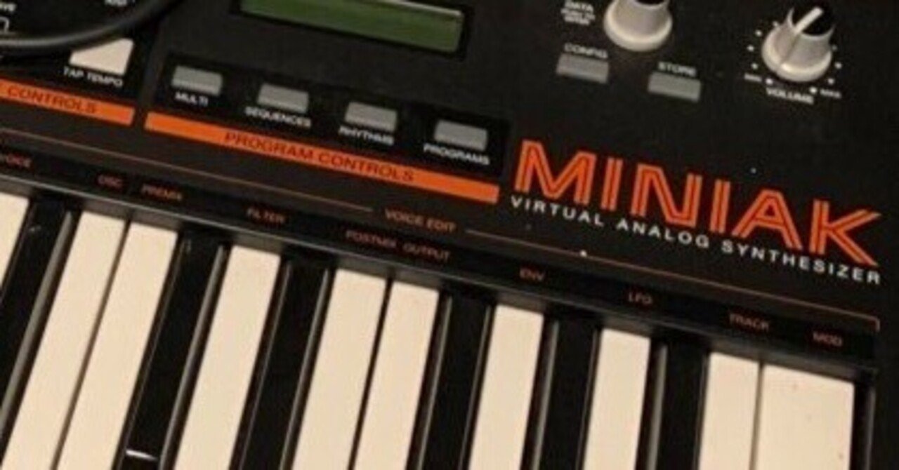 昔昔の一日一機材 AKAI MINIAK|渡辺直樹