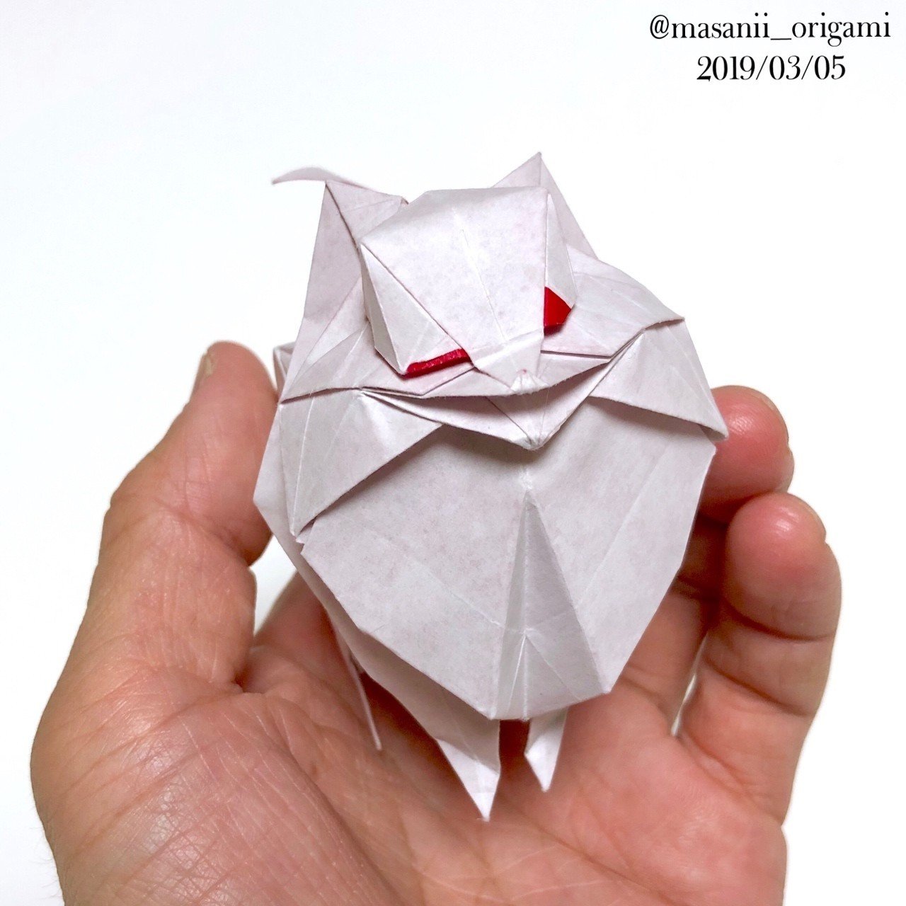 至高のおりがみ】ポメラニアンのウインクVerを作ってみました！｜まさにぃ