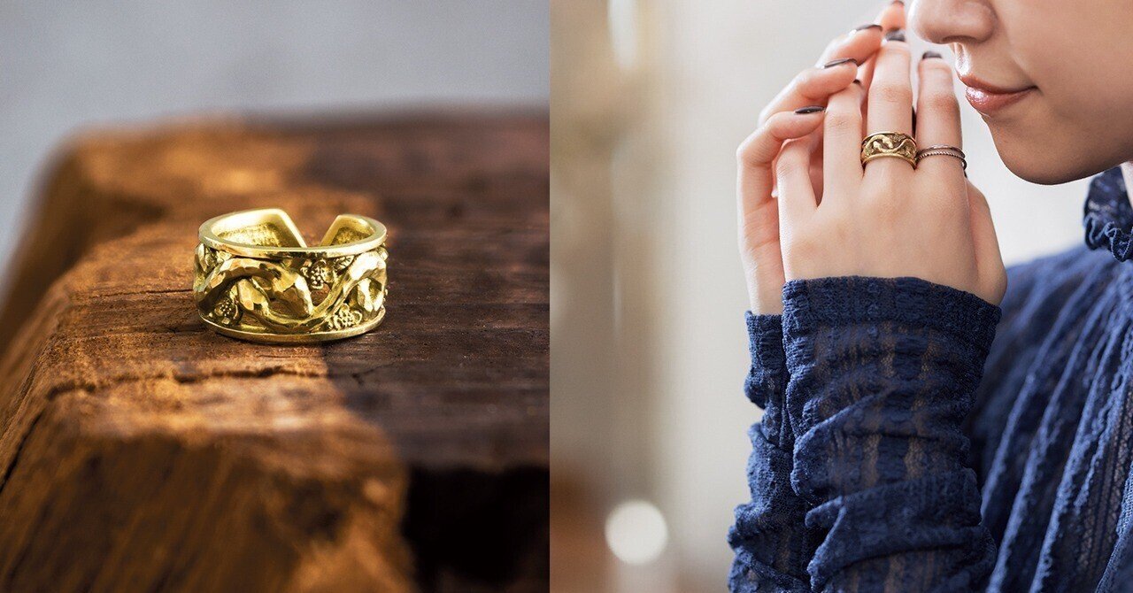 【ギリシャ直接仕入れ】サントリーニ島 女神見えアートリング ギリシャ神話 ギリシャ神話を指にからめて。不滅の愛を彫り込んだ蛇のリング