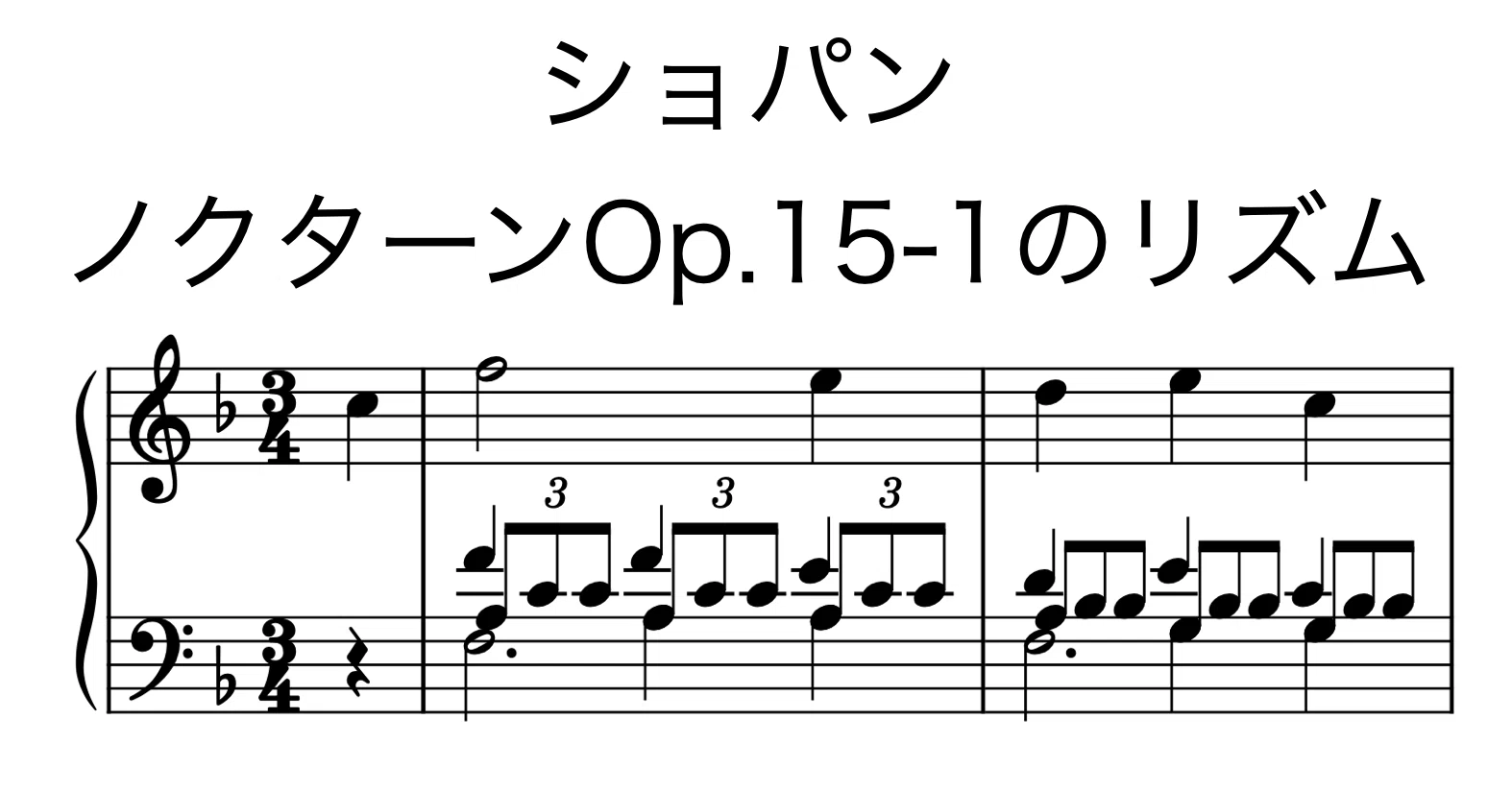 ショパン ノクターン第4番ヘ長調Op.15-1のリズム｜大高誠二 (Ootaka