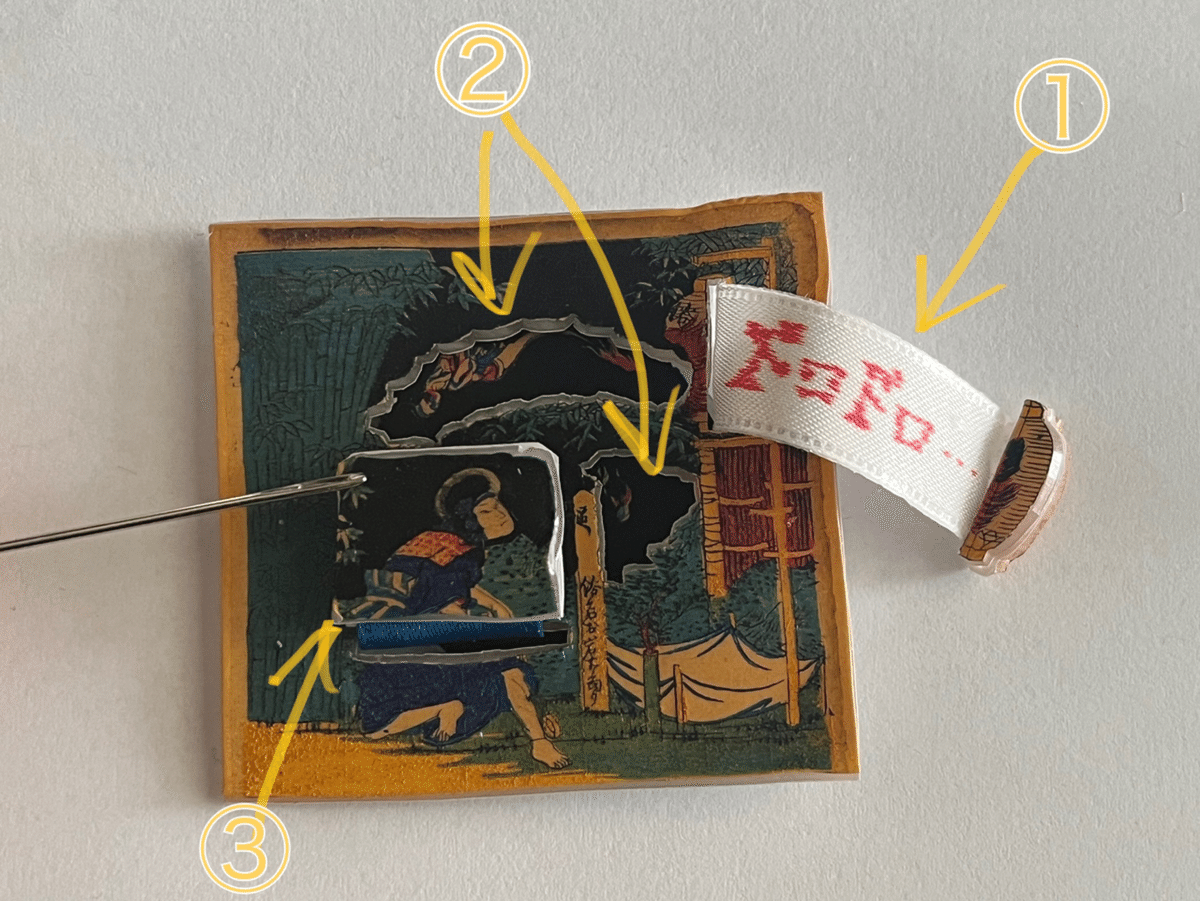 浮世絵を遊べるアクリルスタンドにしてみた｜斯波らく