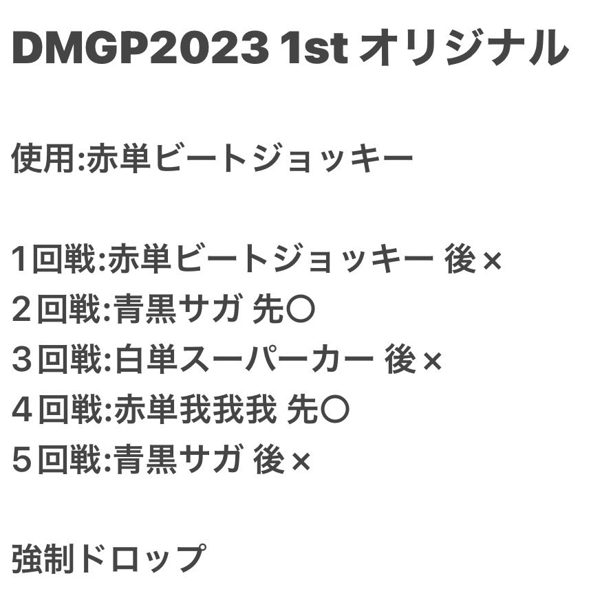 GP優勝]赤単ビートジョッキー｜しんつ、