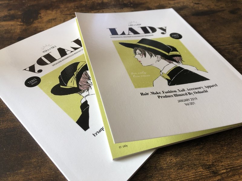 ジェンダーレスファッションイラスト本 Lady Vol 01 オオハチ Note ジェンダーレスファッションイラスト本 Lady Vol 01 オオハチ Note