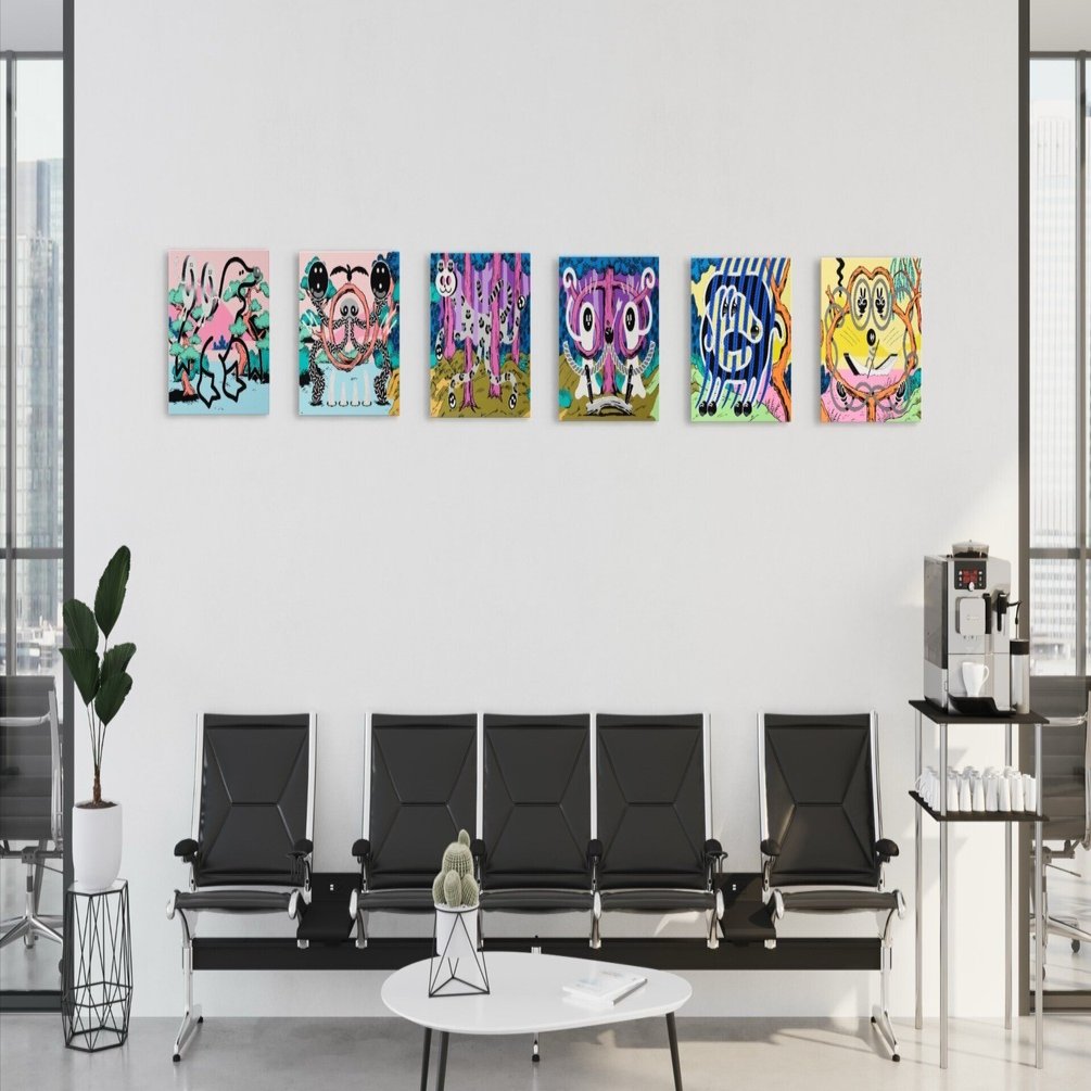 ICHASU個展『めのめのめ』の作品のこと｜CAT'S FOREHEADアートワークストア